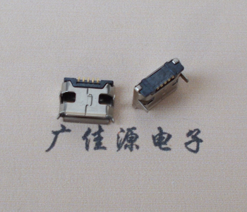 樟木头镇Micro usb 5pin接口 插板7.2mm脚距 无柱无焊盘镀镍