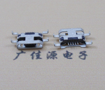 樟木头镇MICRO USB 5PIN接口 沉板1.6MM 四脚插板无导位