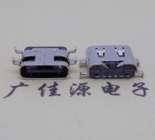 樟木头镇USBType-C6P母座卧式接口沉板0.8mm