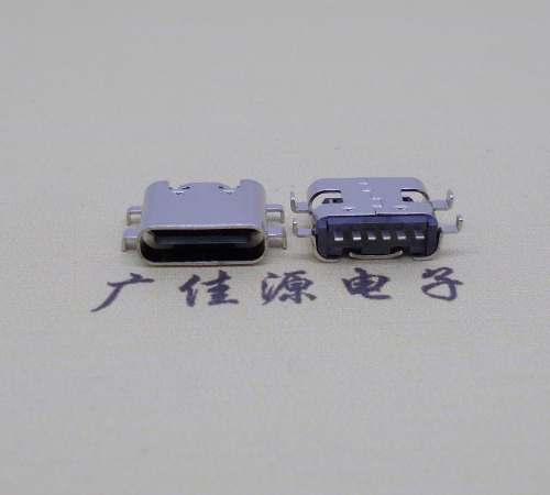 樟木头镇板上型卧式Type-c6p母座四脚沉0.8mm/1.2mm/1.6mm无弹