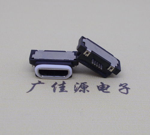 樟木头镇micro usb5pin防水接口 沉板 0.8卧式防水母座