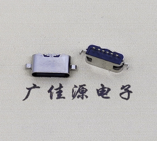 樟木头镇type c6p母座接口 沉板0.8mm 两脚插板引脚定义  